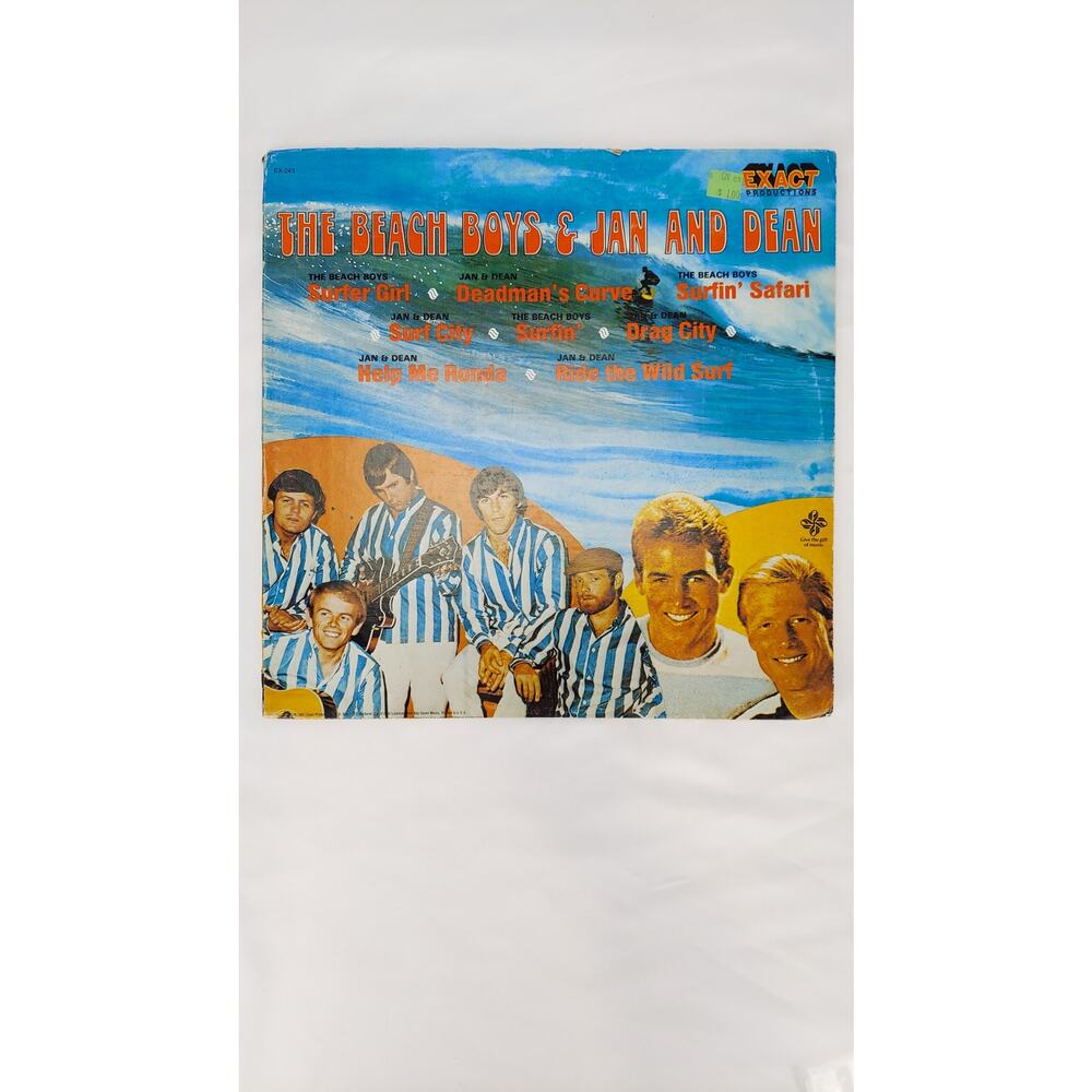The Beach Boys & Jan And Dean VG 1981 LP Vinyl Exact Productions Surf Rock